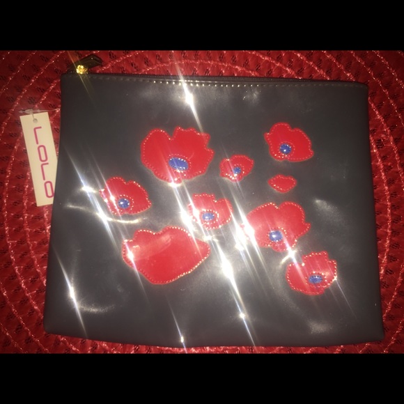 LOLO Hibiscus Design Cosmetics Bag | NWT - Picture 2 of 4